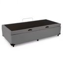 Ver imagem 1 de Base Box Bau Solteiro Sintetico Premium Santo Box 47x88x188:cinza