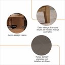 Ver imagem 7 de Rack Adria 1.60 Cinza Perola/noce - Casa D Móveis