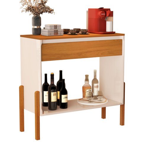 Buffet Dream Libano Corredor Cozinha Area Gourmet de Luxo:off White / Nature
