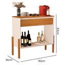 Ver imagem 3 de Buffet Dream Libano Corredor Cozinha Area Gourmet de Luxo:off White / Nature