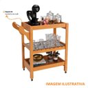 Ver imagem 4 de Carrinho Auxiliar Cantinho do Café com Rodizíos Cloud 64 Cm