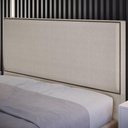 Ver imagem 7 de Cabeceira Box Casal King Com Tachas 195 Cm Linho Bege
