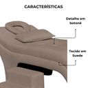 Ver imagem 2 de Maca Estofada Estética Botonê 70 Cm Sobrancelha Cilios Cor:capuccino