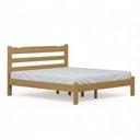 Ver imagem 4 de Cama King Esmeralda Madeira Maciça Resistente Nogueira
