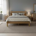 Ver imagem 1 de Cama King Esmeralda Madeira Maciça Resistente Nogueira