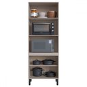 Ver imagem 6 de Cozinha Compacta Mogno 9 Portas 3 Gavetas Fumê/grafite - Quiditá Móveis