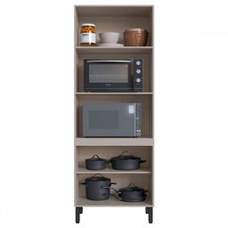 Cozinha Compacta Mogno 9 Portas 3 Gavetas Fumê/grafite - Quiditá Móveis - 6