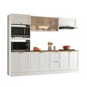 Ver imagem 2 de Cozinha Completa Modulada Americana com Vidro Reflecta 5 Peças Yescasa
