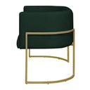 Ver imagem 3 de Namoradeira 2 Lugares Decorativa Luana Base Gold Veludo Verde - Montanaris Decor Md Montanaris Decor