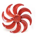 Ver imagem 1 de Hélice para Ventilador Mondial Premium / Polishop 40cm 8pás Nv61 Nv45 / Vps-52 / Vps-44 Vermelha