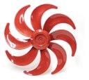 Ver imagem 1 de Hélice para Ventilador Mondial Premium / Polishop 40cm 8pás Nv61 Nv45 / Vps-52 / Vps-44 Vermelha