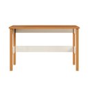 Ver mais imagens de Conjunto 2 Peças Escrivaninha 120cm e Armário Multiuso Madeira Maciça Ananda CabeCasa MadeiraOriginals Off White Mel Branco