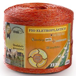 Fio Eletroplástico Zebu Básico Laranja 1000m 31380 - 1