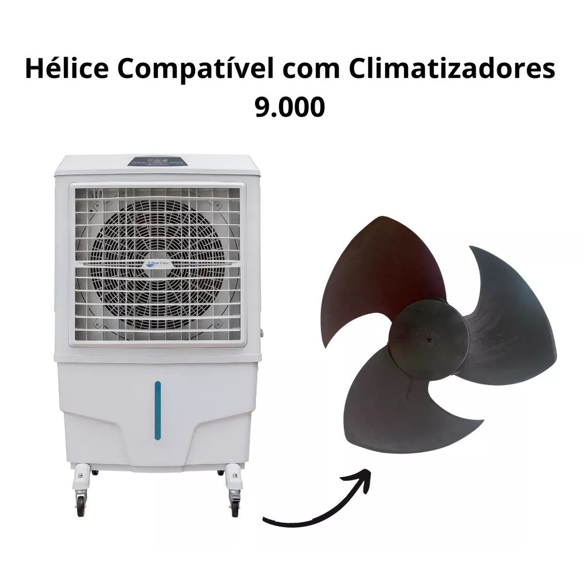 Helice de Nylon 3 Pas Climatizador Portatil Sa-9000/ Mwm / Samartair - 2