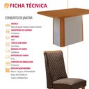 Ver imagem 7 de Mesa de Jantar Isadora 120cm Tampo MDF Laminado Canto Copo com 4 Cadeiras Yasmin