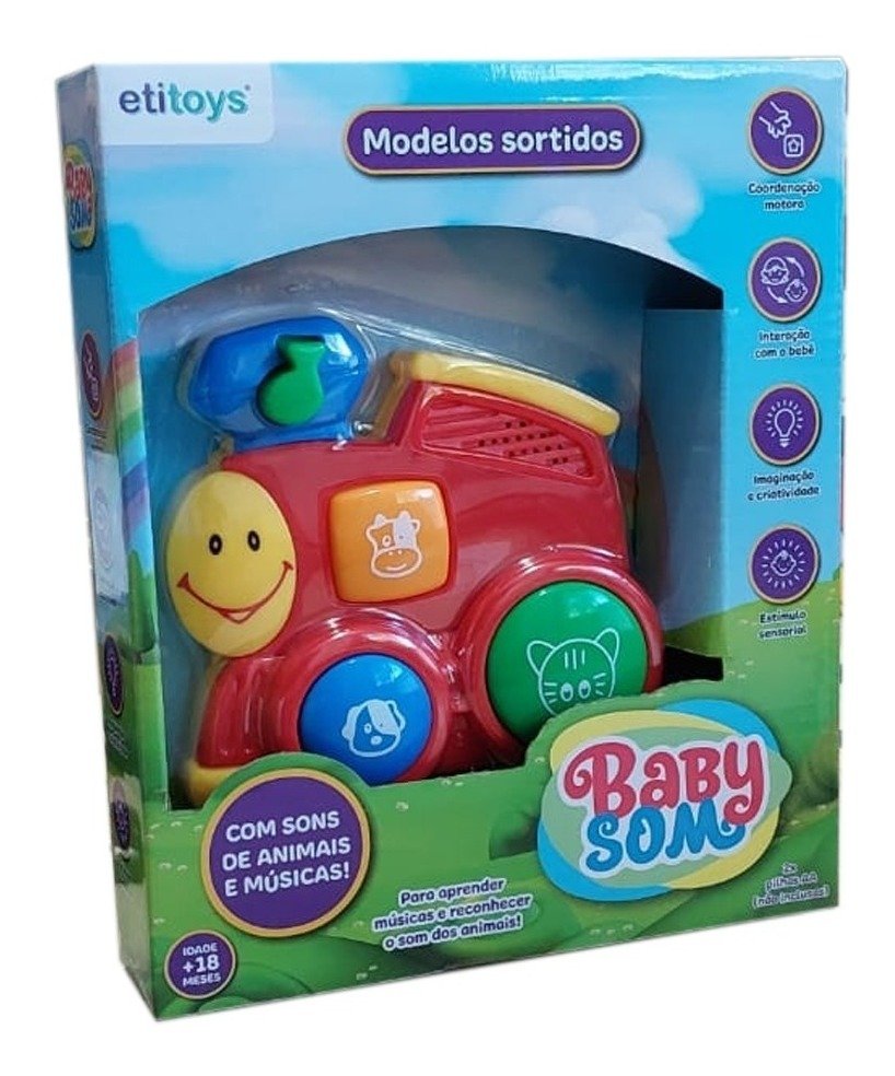 Brinquedo Infantil Bebê Trenzinho Música e Sons Toy Baby - 2