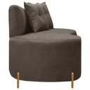 Ver imagem 3 de Sofá Namoradeira Orgânico Grécia 3 Lugares 180cm Bouclê:bouclê Marrom