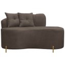Ver imagem 2 de Sofá Namoradeira Orgânico Grécia 3 Lugares 180cm Bouclê:bouclê Marrom