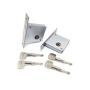 Ver imagem 2 de Fechadura Trava de Segurança Tetra Dupla Auxiliar Pado Quadrada Inox Escovado