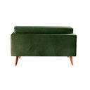 Ver imagem 4 de Sofá Namoradeira 2 Lugares Luma - Veludo Verde Musgo