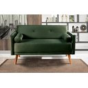 Ver imagem 2 de Sofá Namoradeira 2 Lugares Luma - Veludo Verde Musgo