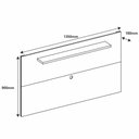 Ver imagem 5 de Painel Para TV Até 60 Pol. com Prateleira 1.35 Safira C14 Off White - Mpozenato