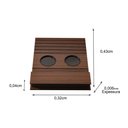 Ver imagem 5 de Kit 2 Bandeja Esteira para Braço de Sofá Mel com Porta Copos e Controle