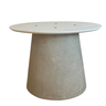 Base de Mesa de Jantar Cone Oval Concreto Maciço P/ Tampo de 198x122 Cm até 235x122 Cm Concreto Maci - 1