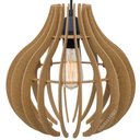 Ver imagem 2 de Kit 3 Pendente Lótus Poptem Marfim Lustre Luminária 30cm Sala