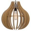 Ver imagem 5 de Kit 3 Pendente Lótus Poptem Marfim Lustre Luminária 30cm Sala