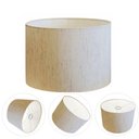 Ver imagem 2 de Cúpula Abajur Cilíndrica Cp-7020 Ø45x21cm Linho Bege
