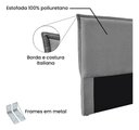 Ver imagem 4 de Cabeceira Viena Estofada Queen 1.60 em Linho para Cama Box Bz Home Decor Cinza-Escuro