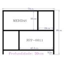 Ver imagem 3 de Rack Nicho Aparador para Sala Quarto Escritório Cozinha Hall 20x60x70 - Branco Tx