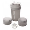 Garrafa Shaker 3 em 1 de Plástico Performance Cinza 620ml - 2