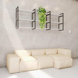 Prateleira Industrial para Livros - Ferro e Madeira - Estante de Parede - 1