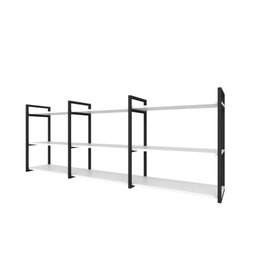 Prateleira Industrial para Livros - Ferro e Madeira - Estante de Parede - 2