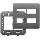 Ver imagem 1 de Placa 4x4 Suporte para 4 Módulos Distanciados Habitat Onix - 06445750 - Fame