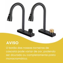 Cuba Gourmet Premium Torneira Cascata Lavador Copos Preto Aço Inoxidável 304 Pia Cozinha - Brinovar - 7