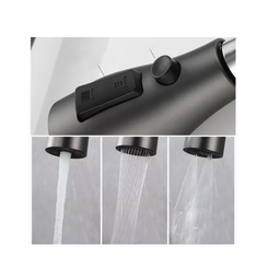 Cuba Gourmet Premium Torneira Cascata Lavador Copos Preto Aço Inoxidável 304 Pia Cozinha - Brinovar - 4