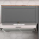 Ver imagem 3 de Armário Aéreo Milla 1 Porta Nog-cinza 80 Cm Carraro