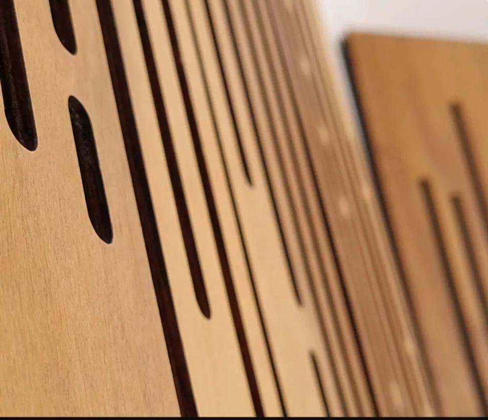 Painel Difusor Acústico com Espuma Wave MDF Cr - 01 Placa - 3