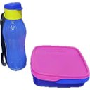 Ver imagem 1 de Tupperware Kit 2 Peças Marmiteira e Garrafa Azul