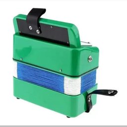 SANFONA MINI ACORDEON VERDE INFANTIL 3 BAIXOS GAITA ESTILO PROFISSIONAL - 3