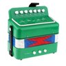 SANFONA MINI ACORDEON VERDE INFANTIL 3 BAIXOS GAITA ESTILO PROFISSIONAL - 2