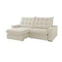 Ver imagem 4 de Sofá Livy Linho 02 Módulos de 100m B25cm Meu Sofá Online A302 Linho Branco