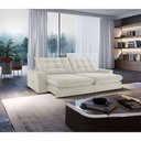 Ver imagem 1 de Sofá Livy Linho 02 Módulos de 100m B25cm Meu Sofá Online A302 Linho Branco