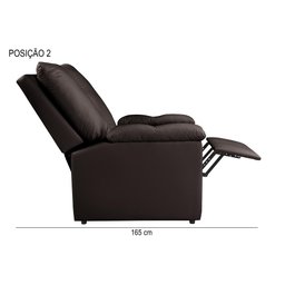 Poltrona Reclinável Lisboa Suede Estética Cílios Mamãe com Mocho/ Assento de Elevação - 8
