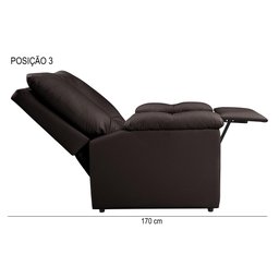 Poltrona Reclinável Lisboa Suede Estética Cílios Mamãe com Mocho/ Assento de Elevação - 9