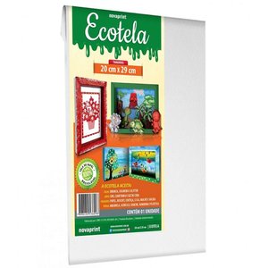 Tela de Pintura Ecotela 29x20cm Branco - Novaprint