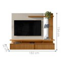 Ver imagem 3 de Painel Home TV Maragogi 154cm Nature Off White para Sala